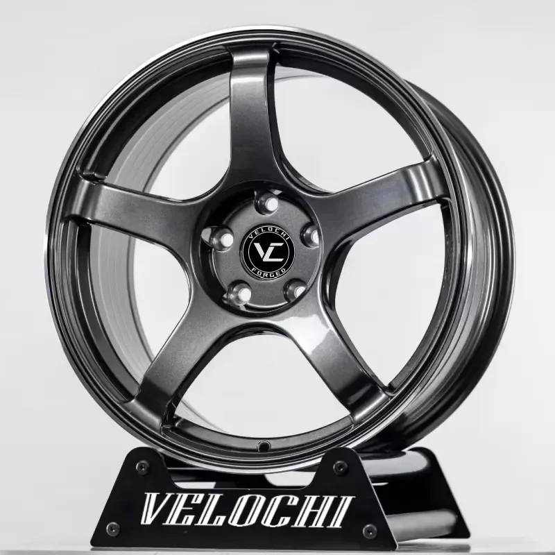 VLC 5x112 5x114.3 5x120 5 Spoke 17 18 19 20 21 22 24 Inch Monoblock Aluminum Car Rims 1-Piece Forged Wheels for