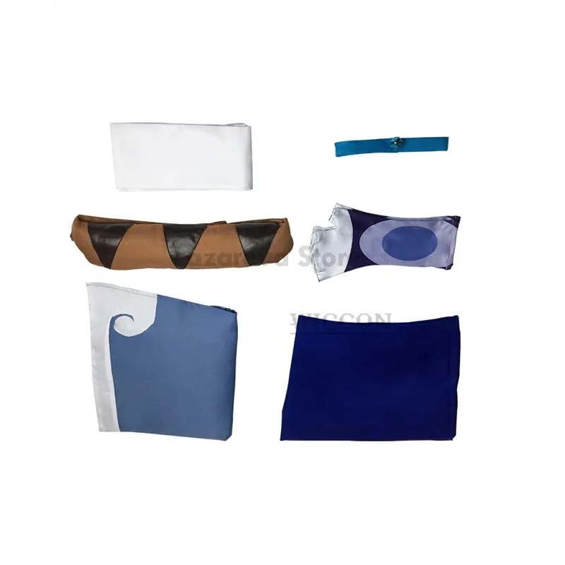 Anime  Avatar: The Last Airbender Katara Dress Cosplay Costume blue Uniform Set Woman Man Clothes Halloween Costume roleplay