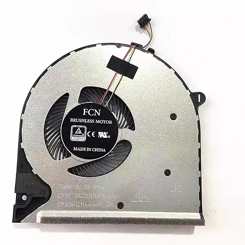 

Original NEW CPU Cooling Fan for HP 15-DU 15s-du 15-DW DY 250 G8 L52034-001 TPN-C139 Laptop Fan DC28000N6F0 DFS5K12114464N