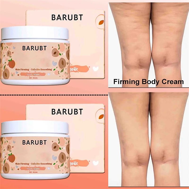 Peach Firming Body Cream Anti-Cellulite Skin Smoothing Tightening Lotion for Women Reduce Stretch Marks Improves Skin Elasticity