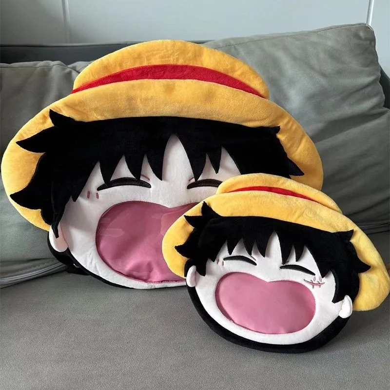 One Piece Luffy Animation Peripheral Creative Cartoon Cute Q Version Image Big Mouth Backpack Crossbody Bag Gift for Friends