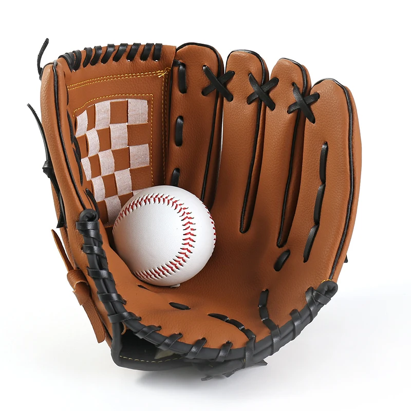 

Outdoor Sport Baseball Glove Leather Batting Gloves Softball Practice Equipment Baseball Training Competition Glove For Kids