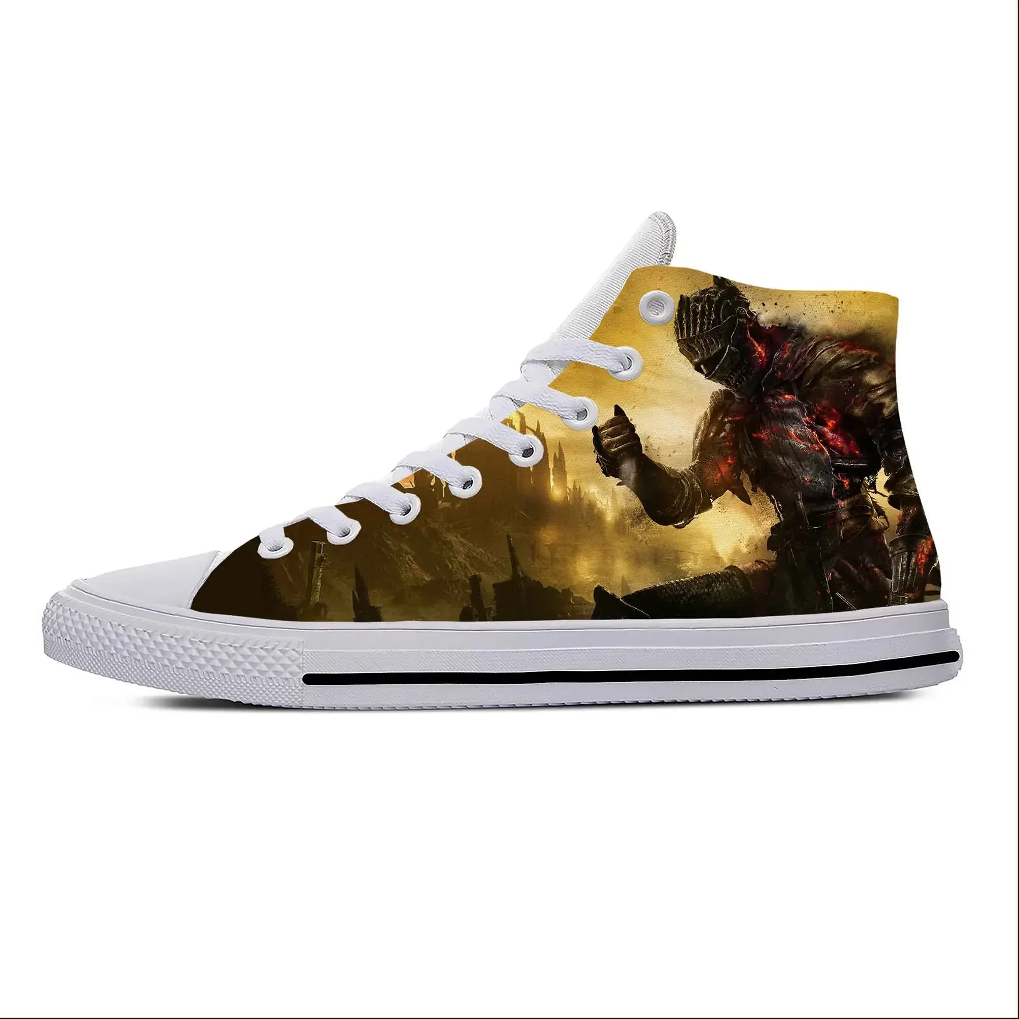 

Souls Anime Manga Cartoon Game Artorias Cool Dark Casual Cloth Shoes High Top Lightweight Breathable 3D Print Men Women Sneakers