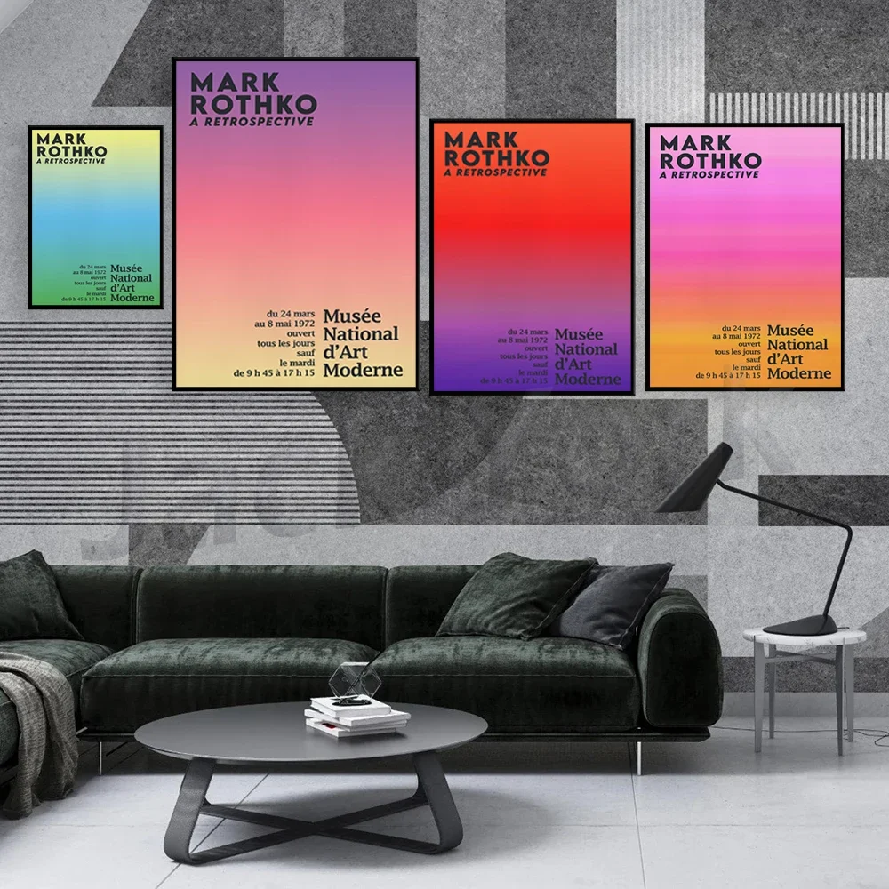 Mark Rothko Vintage Exhibition Poster, Mark Rothko Print, Modern Art, Printable High Quality Mark Rothko Poster,