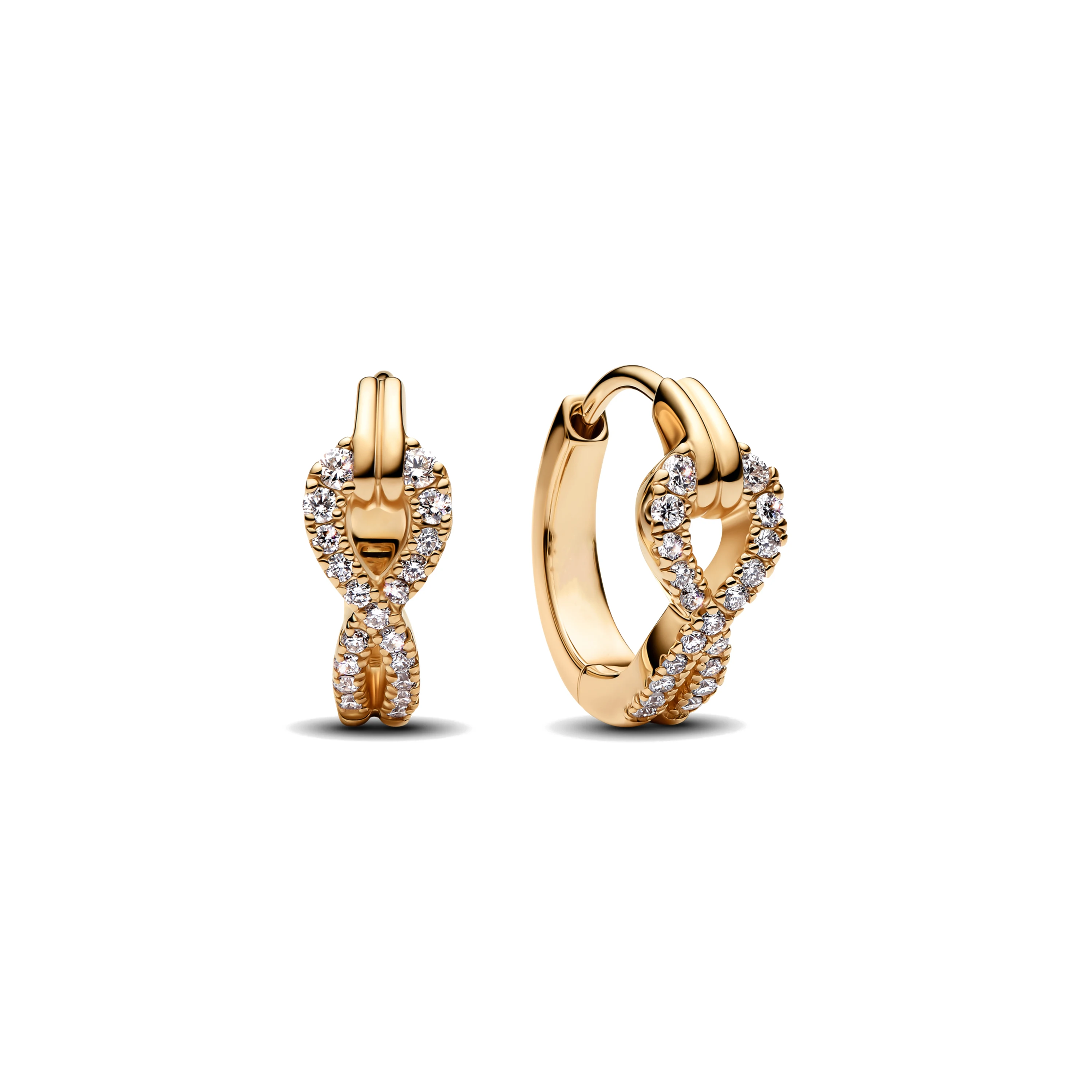 Women's 925 Sterling Silver Hoop Earrings Set with Zircon