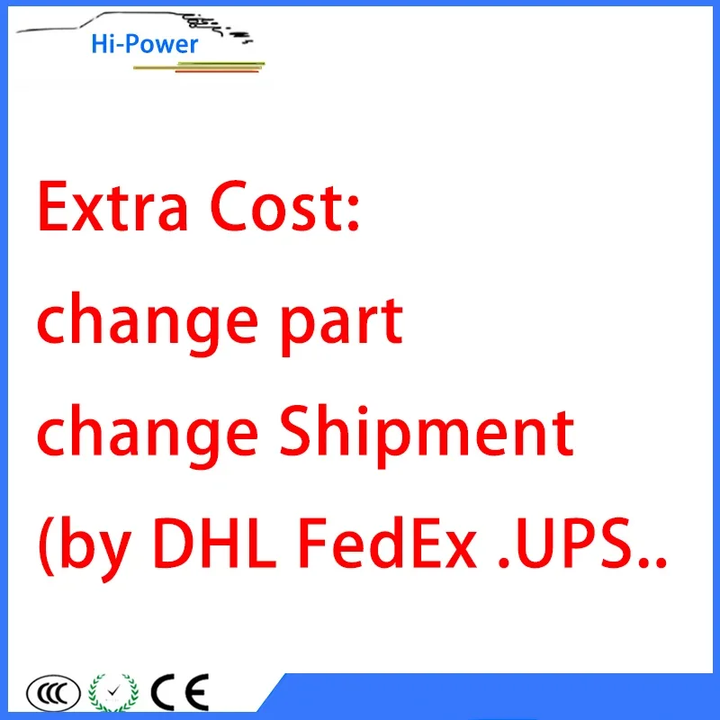 

extra cost by shipment service( DHL UPS ,FedEx........) changed the other part extra cost too