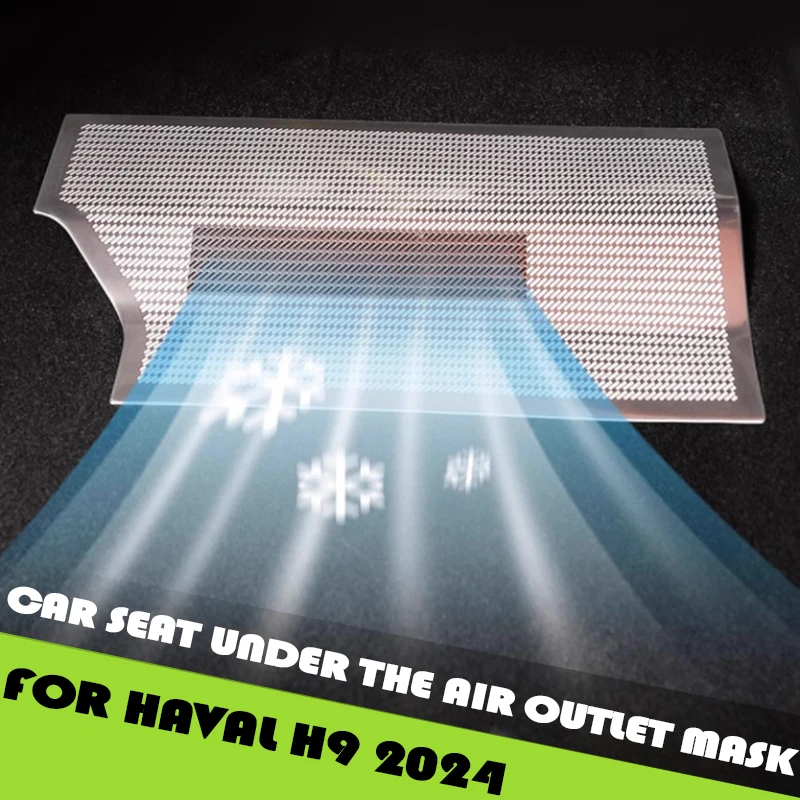 

Car Seat Under The Air Outlet Mask Fit for Haval H9 2024 Modified Air Outlet Anti-kick Anti-blocking Cover Interior Accessories