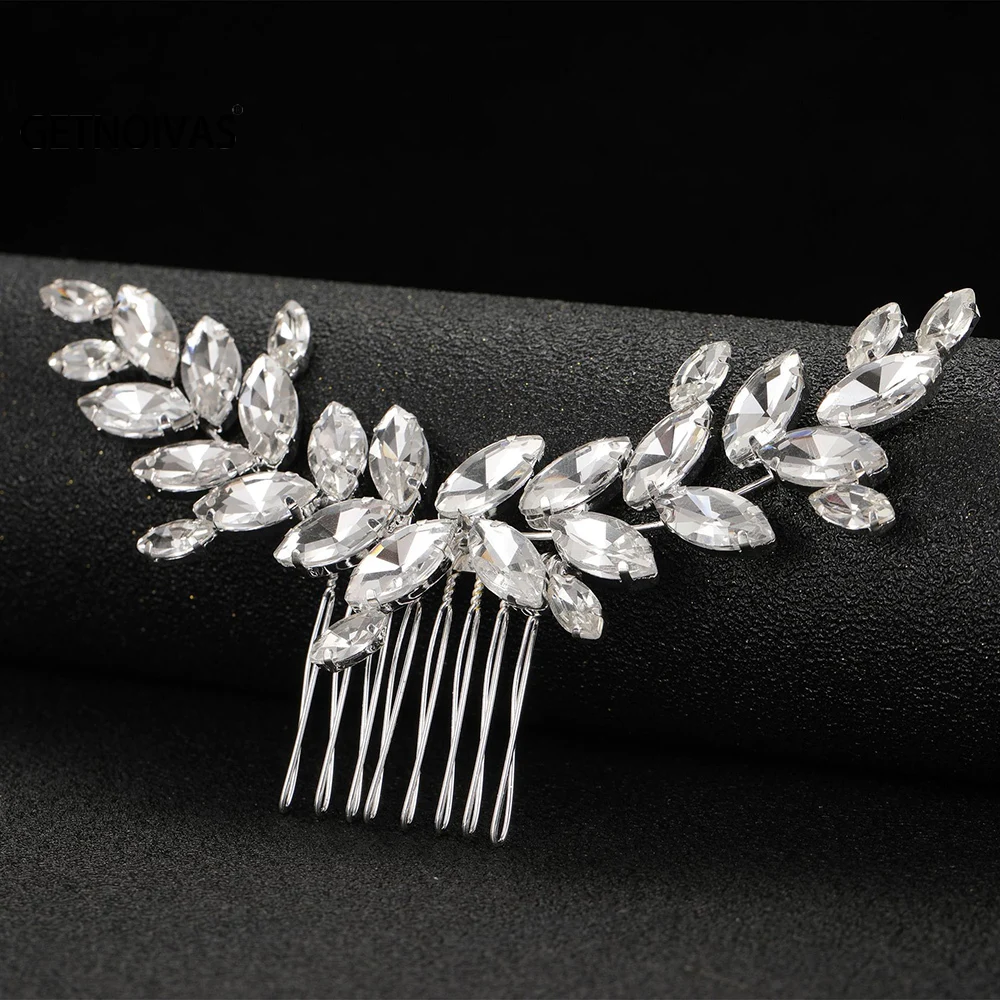 Wedding Comb Head Jewelry Bride Hair Clips Headpiece Crystal Women Tiaras Bridal Hair Accessories Women Hair Ornaments SL