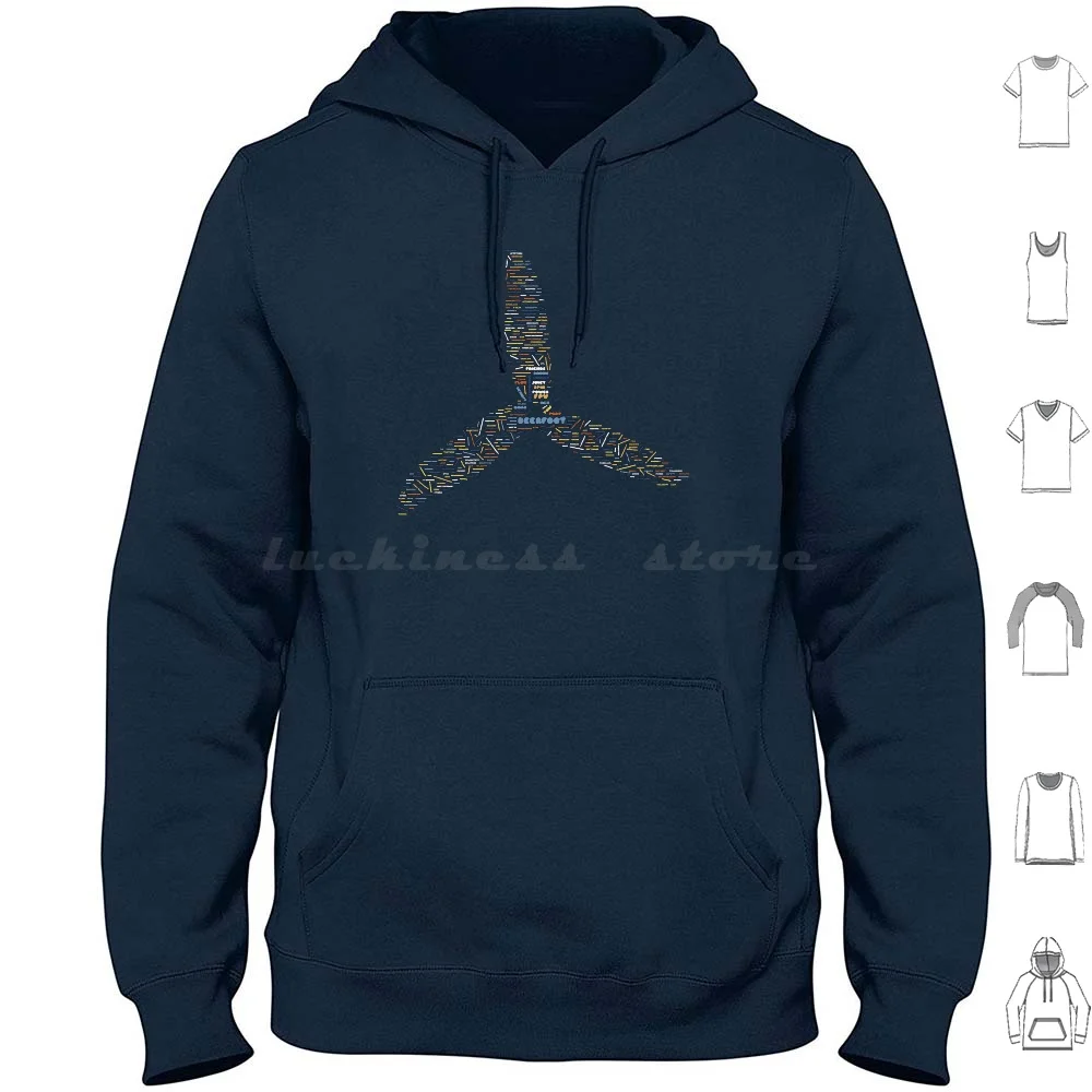 Fpv Propcloud Hoodie Cotton Long Sleeve Deerfoot Deerfootmedia Deerfoot Fpv Propellor Prop Aviation Rotor Riot Drone