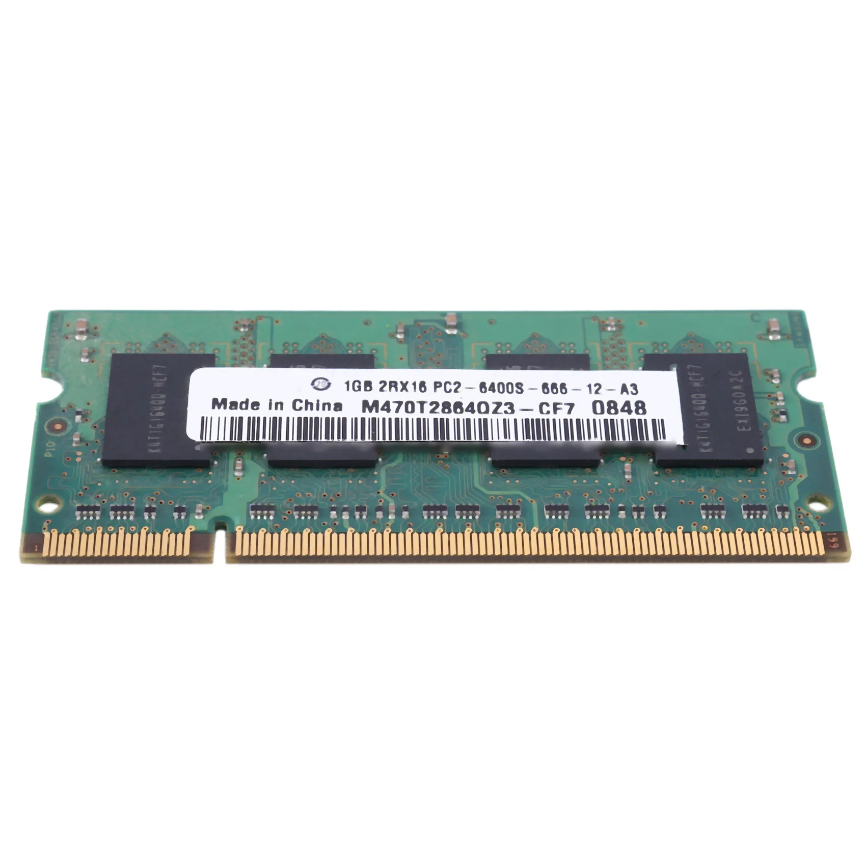 DDR2 1GB หน่วยความจํา RAM โน้ตบุ๊ค 2RX16 800MHZ PC2-6400S 200Pins SODIMM หน่วยความจําแล็ปท็อป