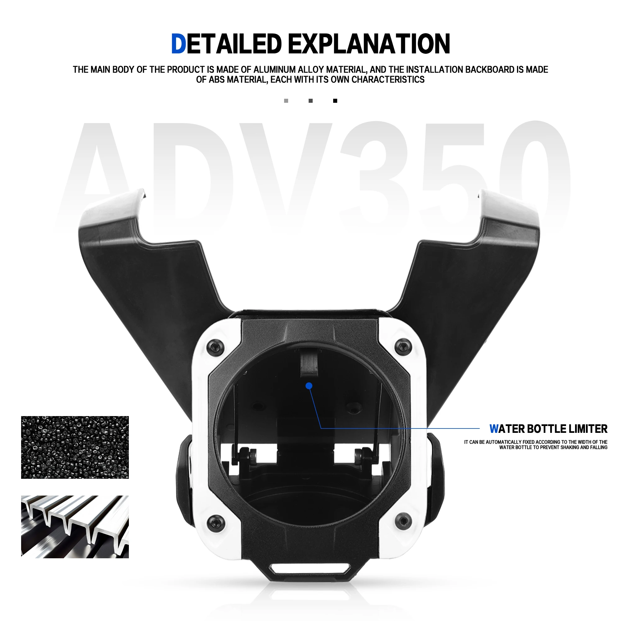 Motorcycle Special bracket with stand For HONDA ADV350 2022-2025 Beverage Water Drink Cup Holder Helmet Hook Storage hook