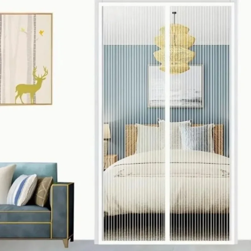 

Summer Magnetic Self-Closing Door Screen, Fly Screen for Windows, Insect-Proof, Made of Pure Woven Polyester, Suitable Kitchen