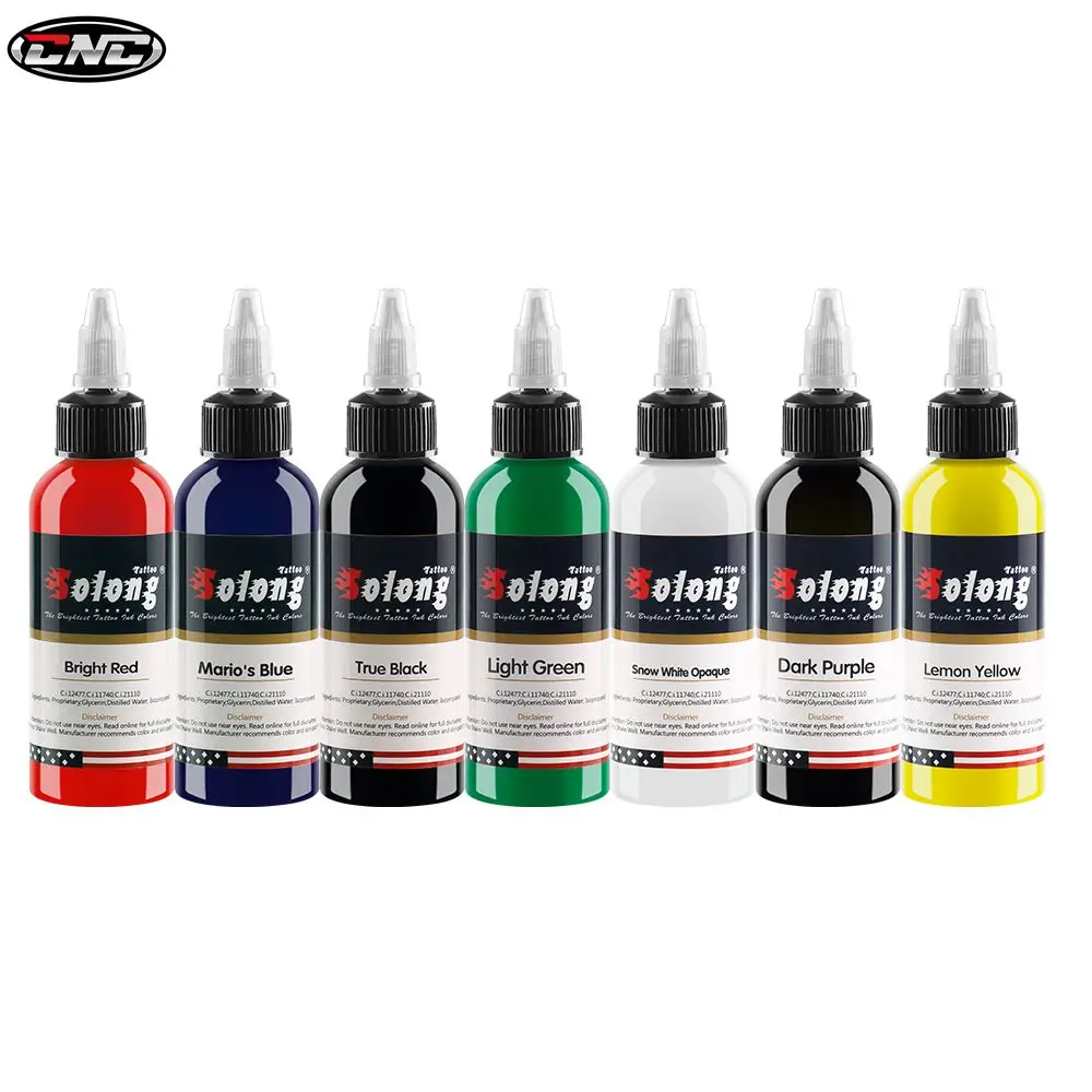 

CNC Tattoo Ink 5ML/30ML/60ML/120ML Colors Tattoo Imported Colours Single Naked Bottle Or Set Pigment Beauty Art Tattoo Supply