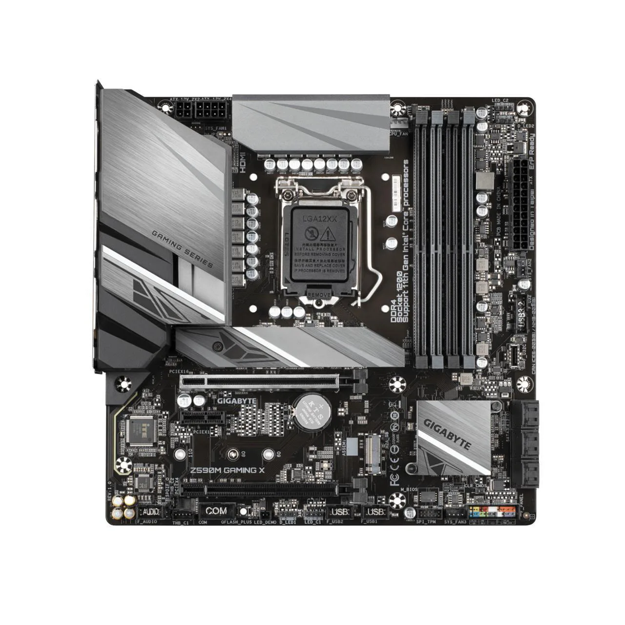 Imagem -05 - Gaming x Intel Z590 Express Lga1200 Micro Atx Ddr4-sdram Placa-mãe para Desktop Usb 3.2 Gen Tipo-a Placa-mãe Hdmi Gigabyte-z590m