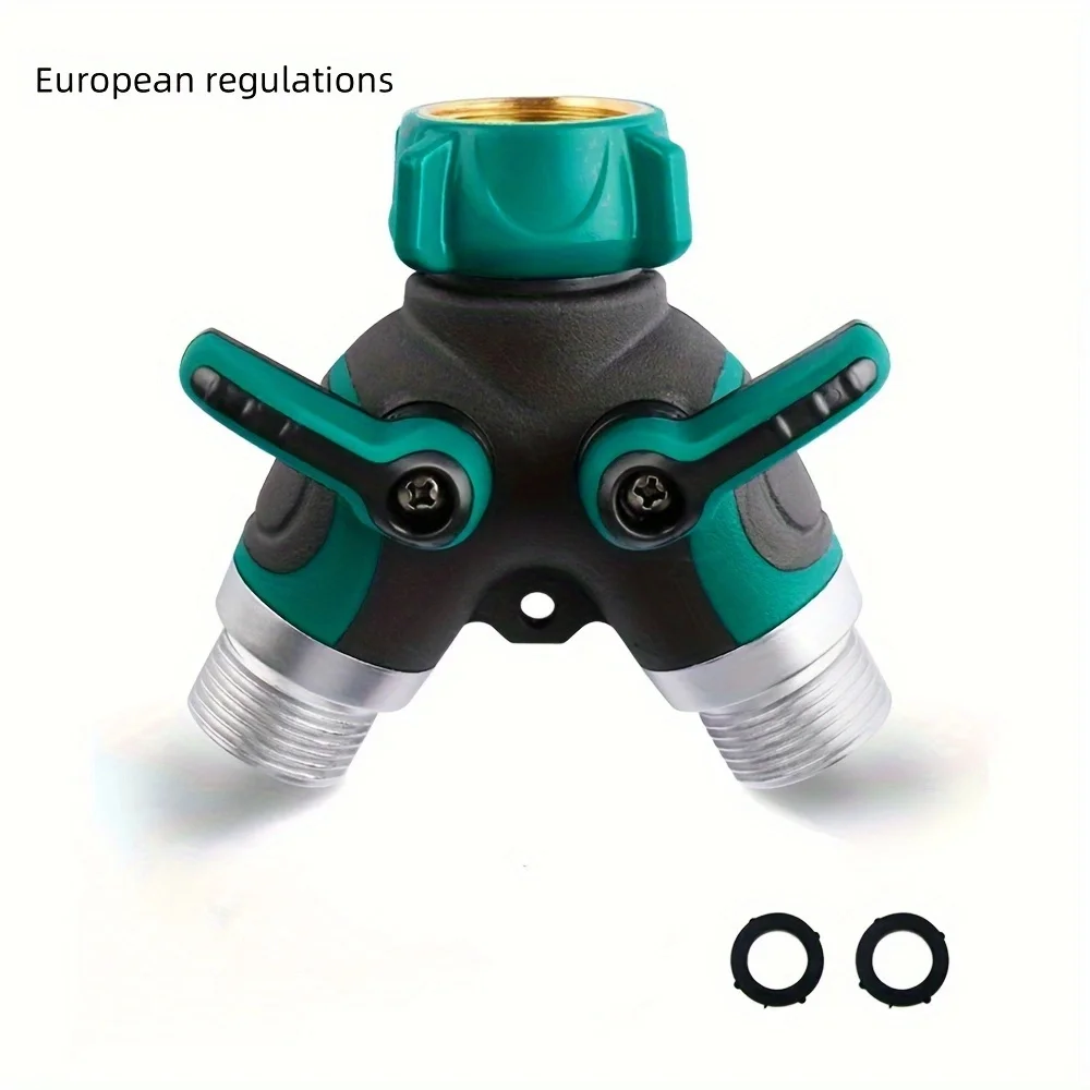 Irrigating bidirectional hose splitter connector 3/4 inch splitter New garden tap water 1/2 splitter dual pass drip irrigation a