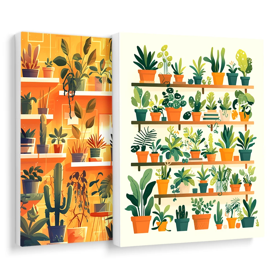

RUOPOTY Painting By Numbers On Canvas For Beginner plant Drawing By Numbers Framed Wall Art Modern Oil Art Crafts Paint Kit Diy