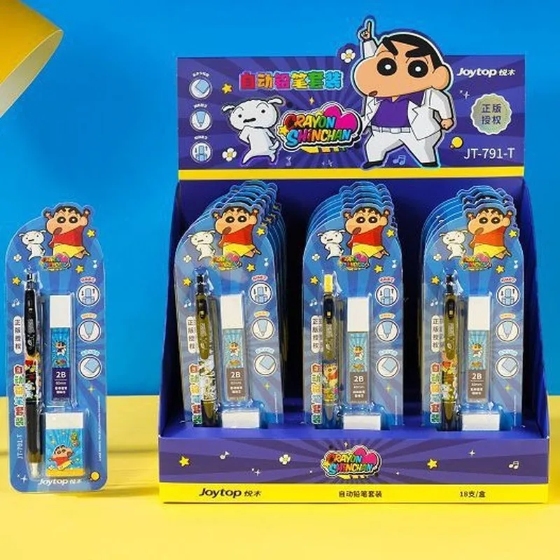 

Originate18pcs Crayon Shinchan Mechanical Pencil Cartoon 0.5mm Replacement Refill Sets Automatic Pencil Wholesale