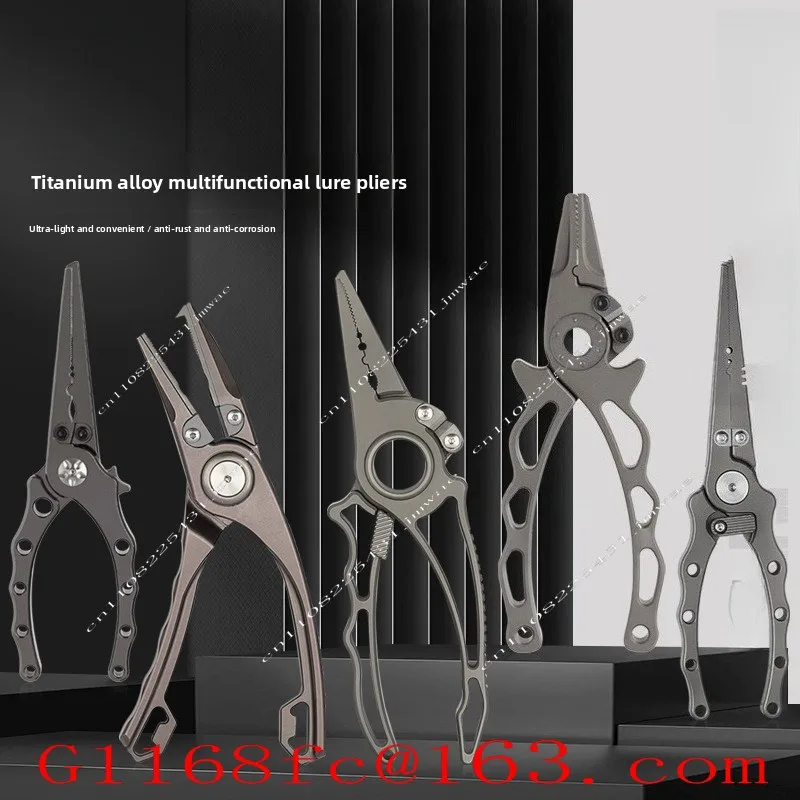 Titanium Alloy Multifunctional Luya Pliers Open Loop Unhook Shear Luya Pliers