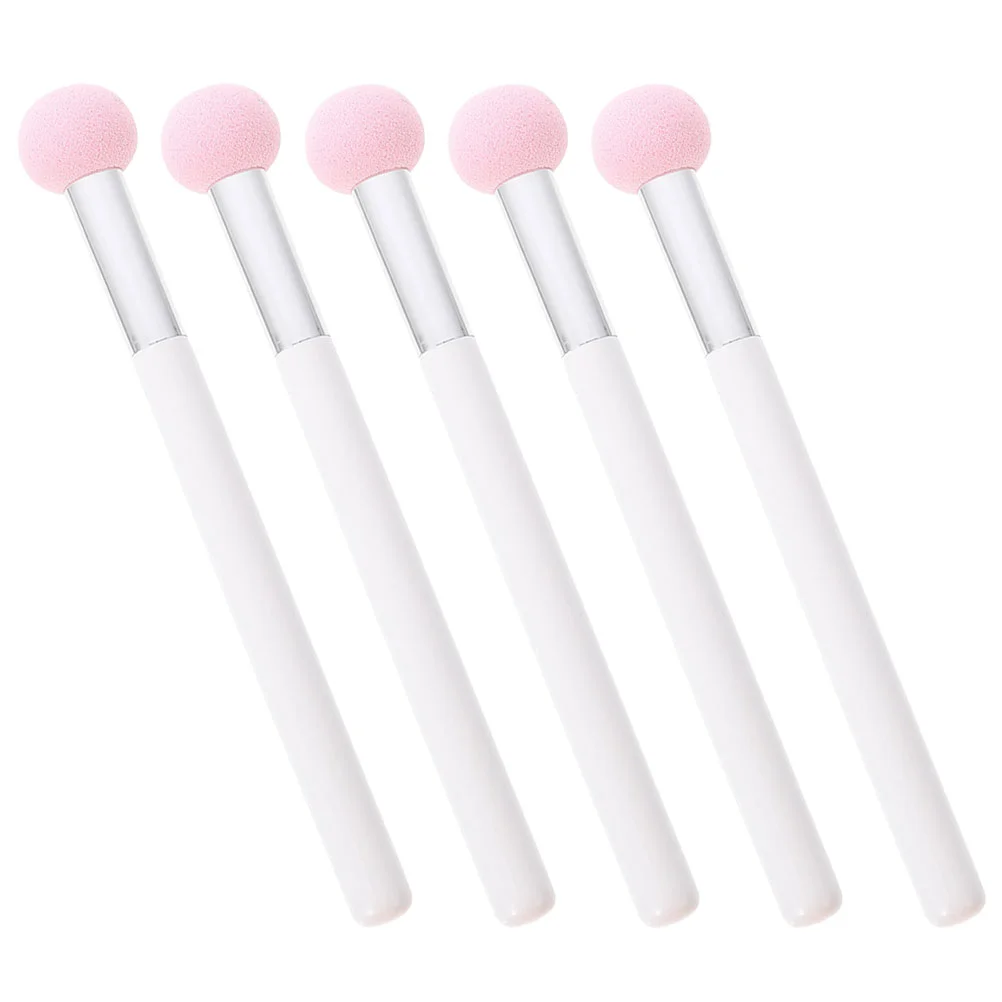 5 Pcs Small Mushroom Head Brush Sponge Makeup Sponges for Foundation Puff Set Applicator Girl Non Latex Pink