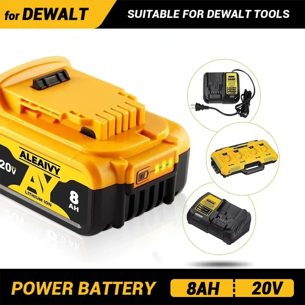

DCB112 DCB200 20V 8000mAh Lithium Replacement Battery For Dewalt 18V DCB184 DCB200 DCB182 DCB180 DCB181 DCB182 DCB201 DCB206