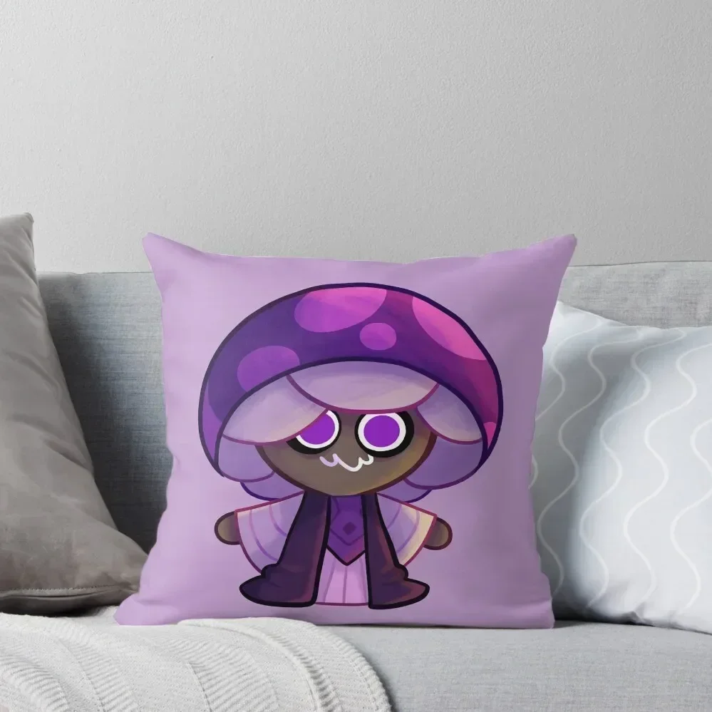 

cookie run kingdom: Poison mushroom cookie Throw Pillow Couch Cushions Throw Pillow Covers luxury throw pillow covers