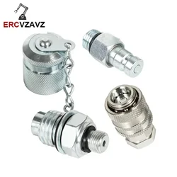 Hydraulic Pressure Test Quick Connector Female Male connector 6000PSI/400BAR G1/8 For Cat CASE JD PD Series Coupler Excavator
