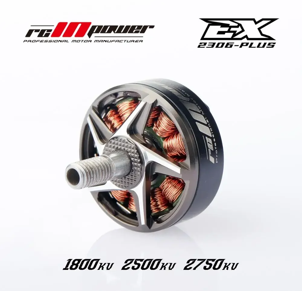 4PCS RCINPOWER NEW EX2306 PLUS 1800/2500/2750KV Brushless Motor for RC Drone FPV Racing Spare Part Replacement Accs