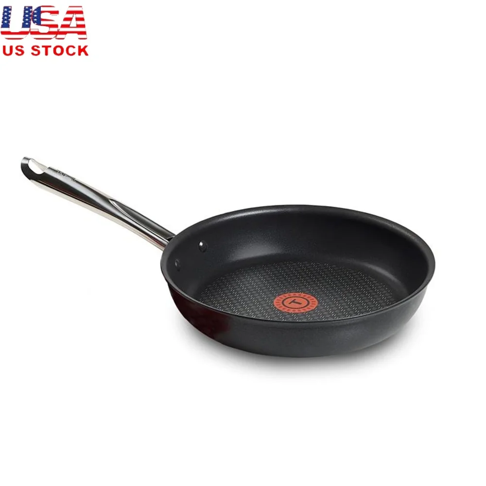 

Nonstick 12.5 Inch Frypan Oven Safe Dishwasher Safe Stainless Steel Handles Induction Compatible Easy Pour Cooking Tool