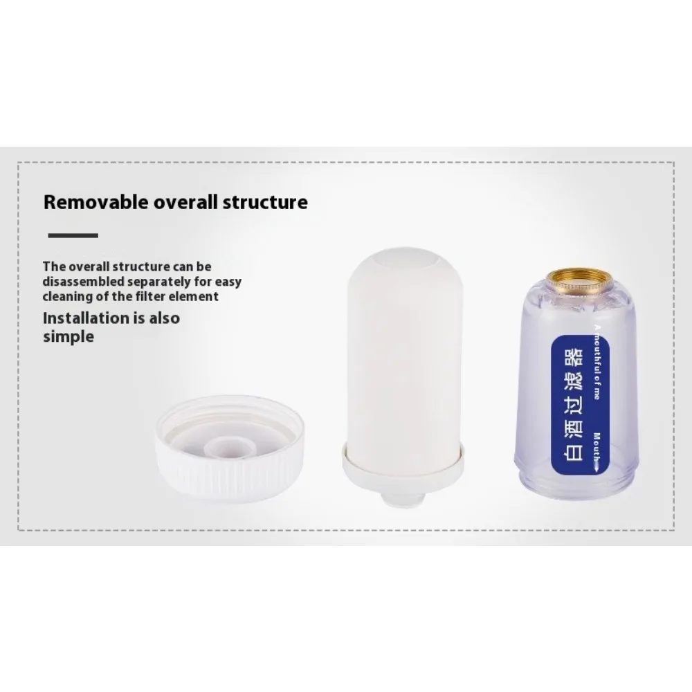 Máquina de filtro de vino de carbón activado de cerámica con apertura de 0,2 μm, dispositivo de succión, máquina de envejecimiento, Mini filtro de licor eléctrico para el hogar