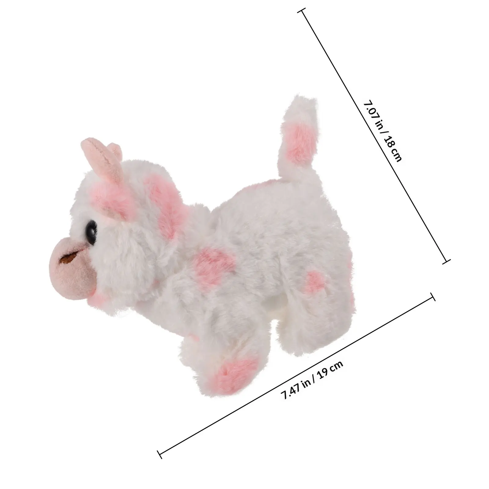 Children Electronic Cow Simulated Pet Interactive Walking Mooing Tail Wagging Baby Stuffed Animal Educational Companion