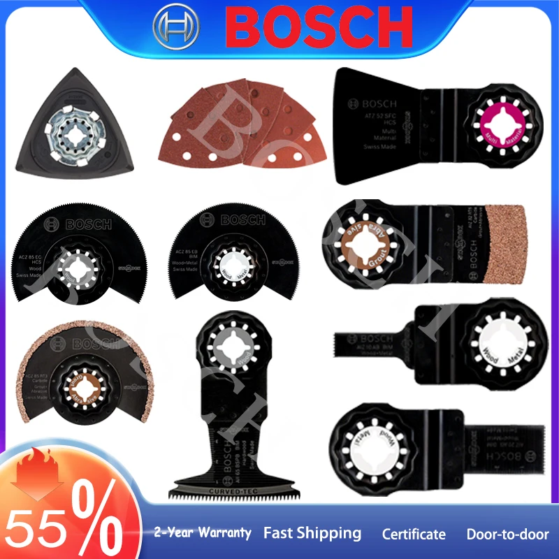 Bosch-lâminas de Serra Oscilante Profissionais Rete Carboneto Star Lock Entalhes Multiusos Polimento Corte Abrasivo