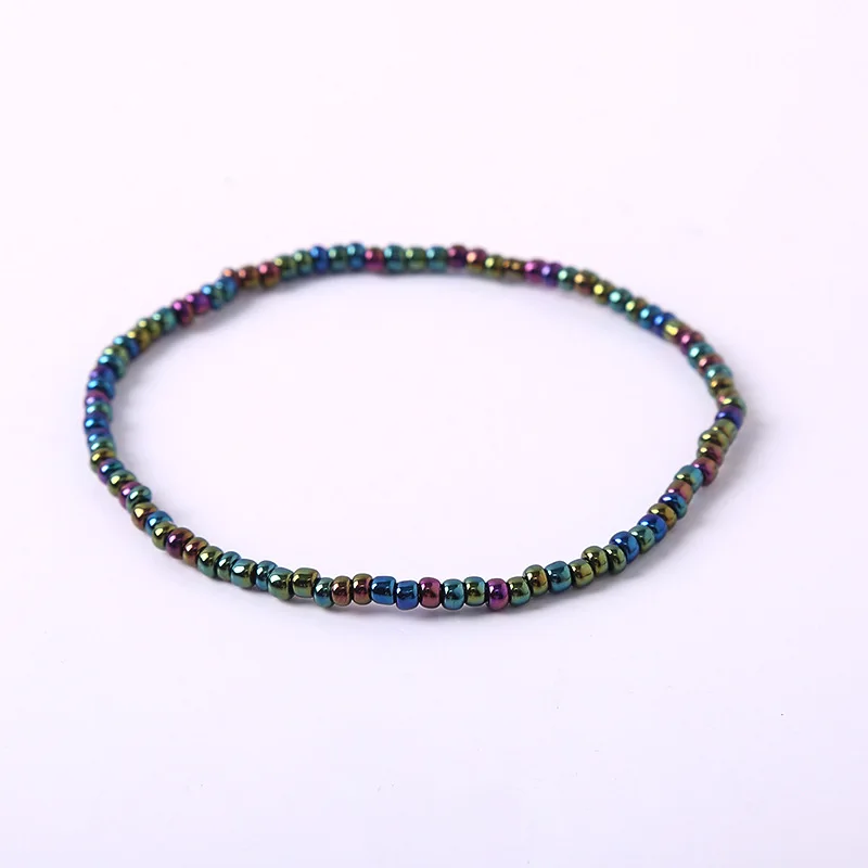 17-teiliges Set aus elastischen Armbändern mit Perlen im Boho-Stil für Damen, stapelbare, dehnbare Armreifen, bunte Boho-Strandarmbänder, handgefertigter Schmuck. – Detail 13