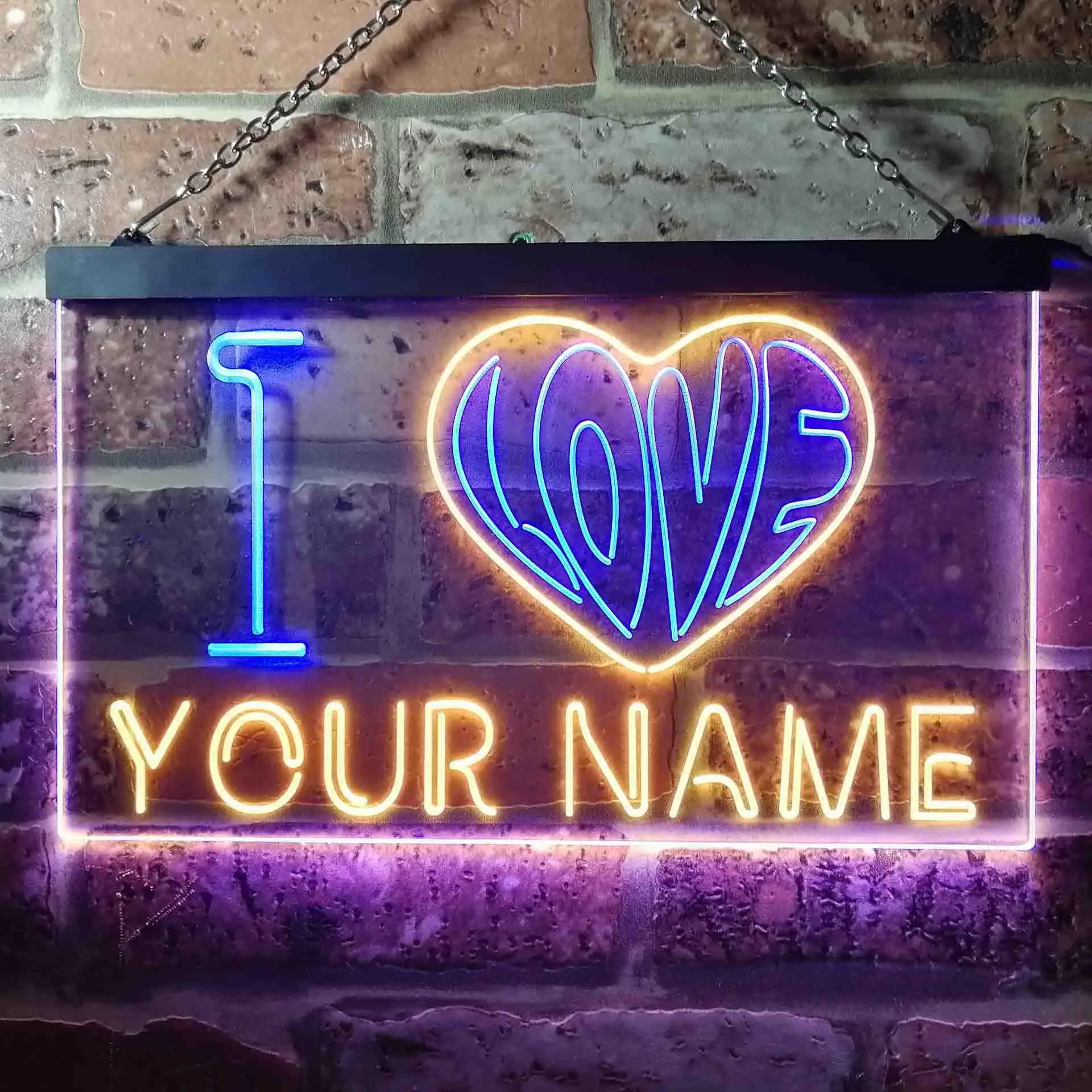 

Personalized I Love Series Dual Color Led Neon Sign st6-v1-tm