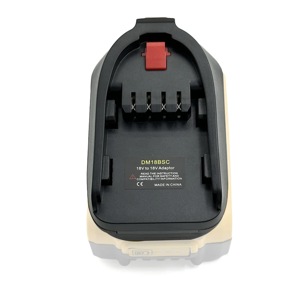 NOWY Adapter Konwerter DM18BSC Do Akumulatorów Litowo-jonowych Dewalt i Milwaukee do Domowych Elektrycznych Narzędzi Litowych Zamiennik Wszystkich 18V 20V — zdjęcie produktu 2