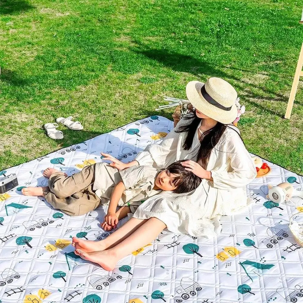 Portable Picnic Blanket Waterproof Thickened Moisture Proof Mat For Outdoor Camping Beach Travel Hiking Garden Picnic Gear Rug