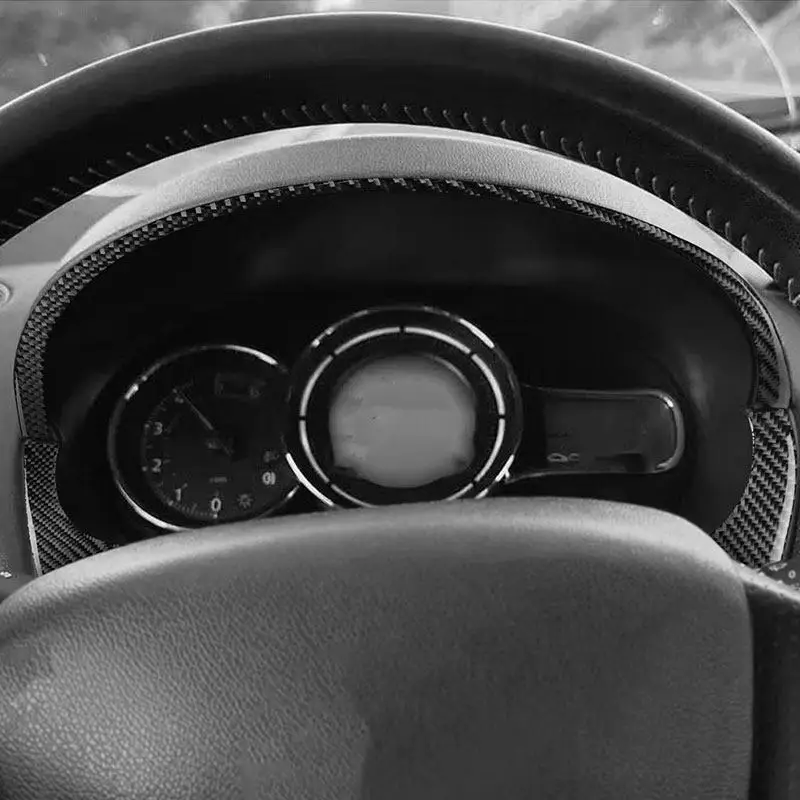 

LHD 2pcs Soft Carbon Fiber Car Instrument Panel Stickers Trim For Renault Fluence Megane 3 RS 2009 2010 2011 2012 2013 2014 2015