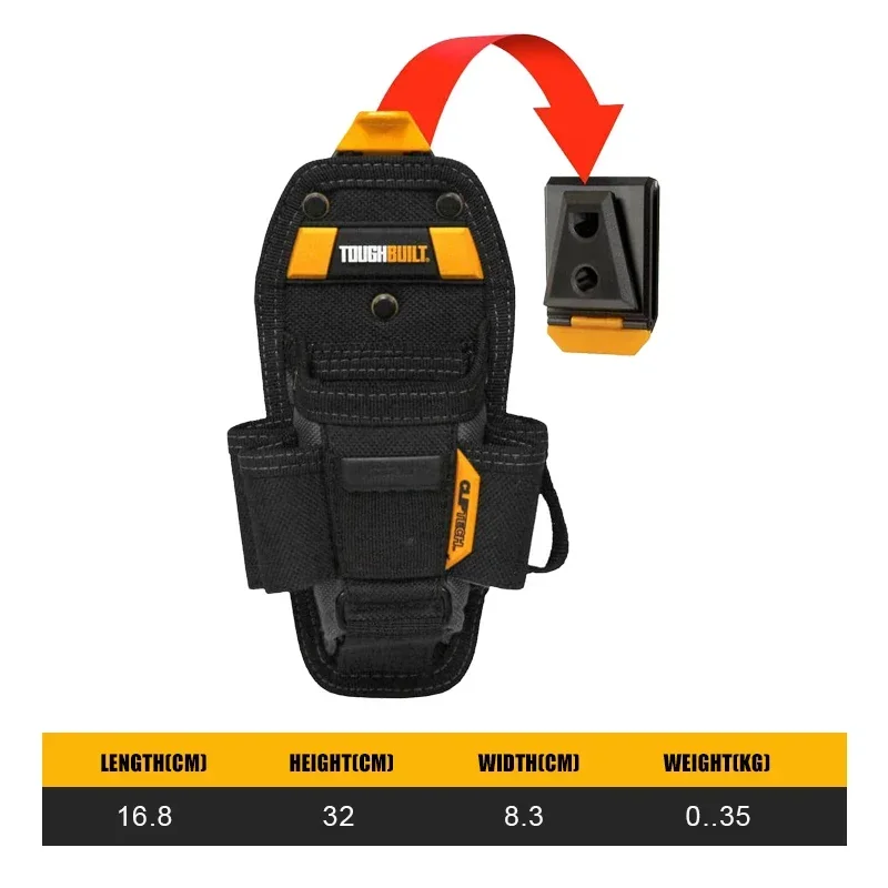 TOUGHBUILT TB-CT-36-M7/TB-CT-36-L7 pochette pour technicien à 7 poches-médium/grand organisateur d'outils pochette de ceinture accessoires d'outils