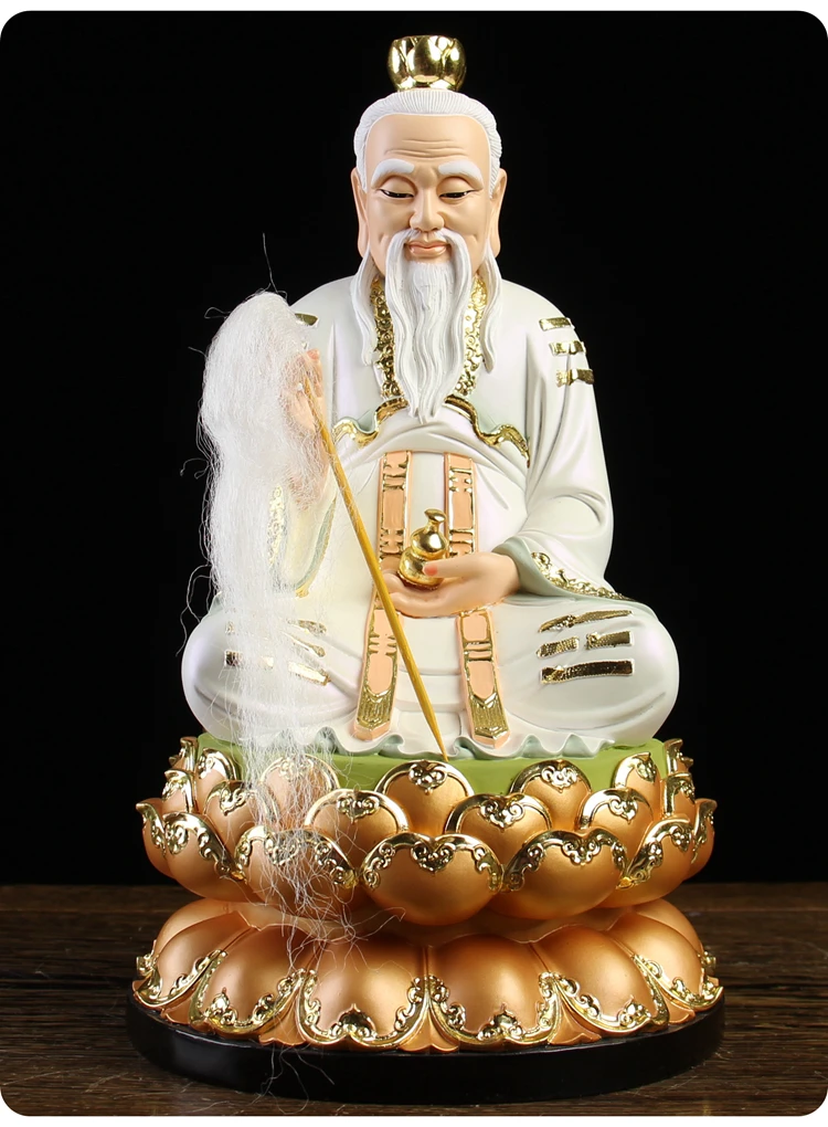 3 قطعة مجموعة مزار المنزل معبد حماية الطاوية البوذية سان تشينغ زو شي الآلهة بوذا #   تمثال تاي شانغ لاوجون ليج باو يوانشي #2