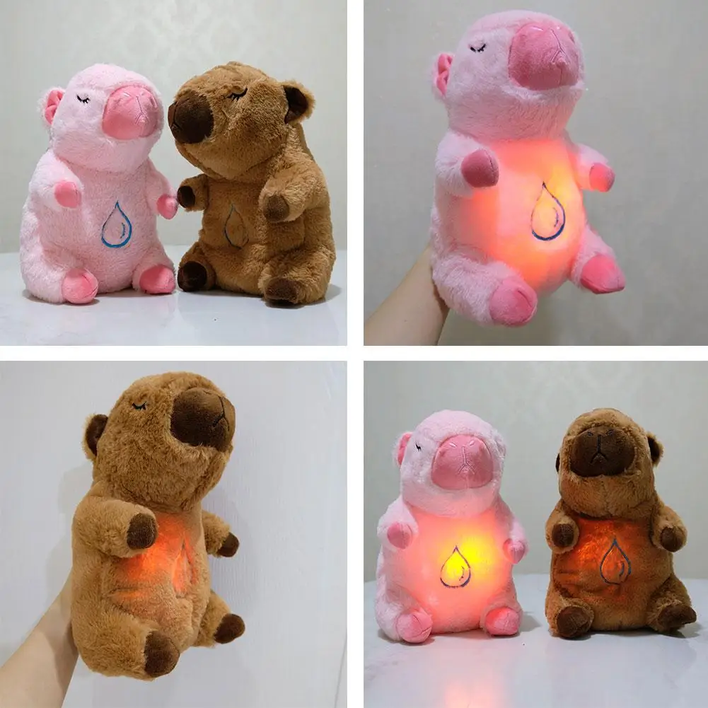 Breathing Capybara Sleeping Toy Music Plush Baby Toy With Light And Sound Sensory Comfort Baby Gift