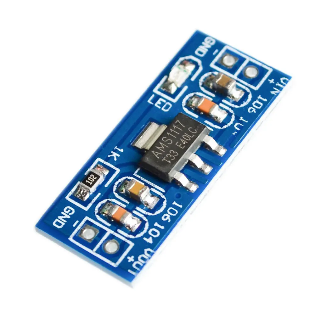 AMS1117 Step-Down Linear Voltage Regulator 1.2V 1.5V 1.8V 2.5V 3.3V 5V DC Buck Power Supply Module 4 Pin for Arduino