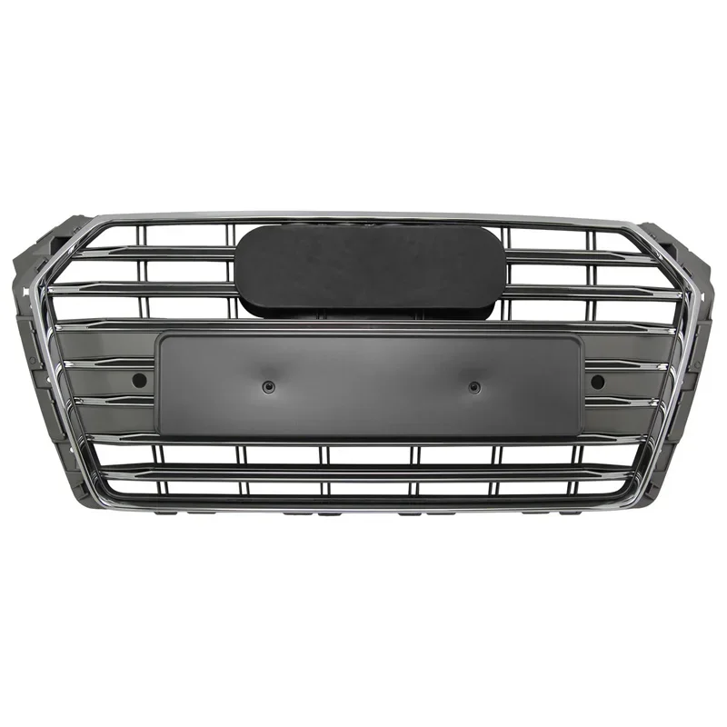 

Front Hood Grille Car Front Bumper Grill Center Grille Upgrade for S4 Grill for A4/S4 B9 2017-2019 Fast Shipping