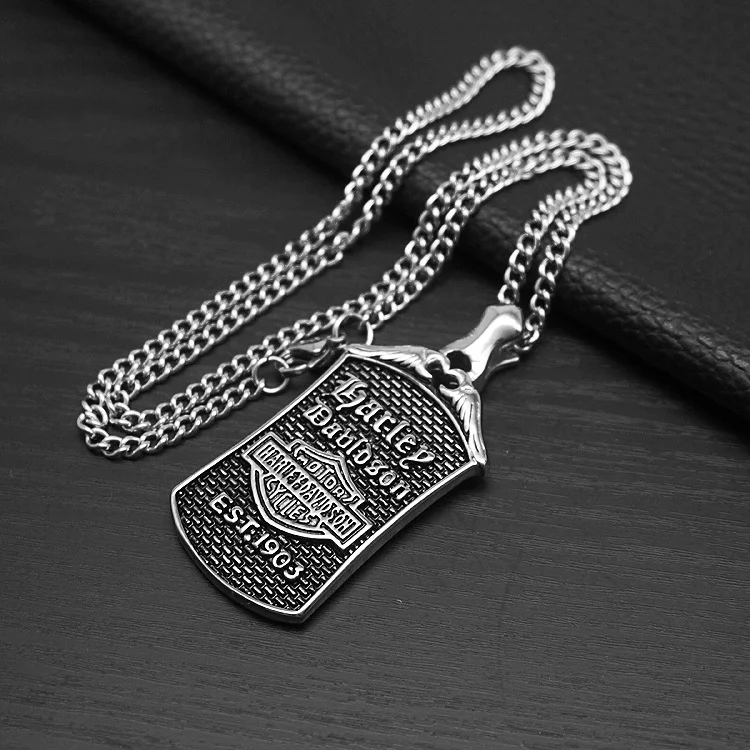 Colar Masculino de Aço Titânio - Motorcycle Gear Harley Davidson avaliação e preço