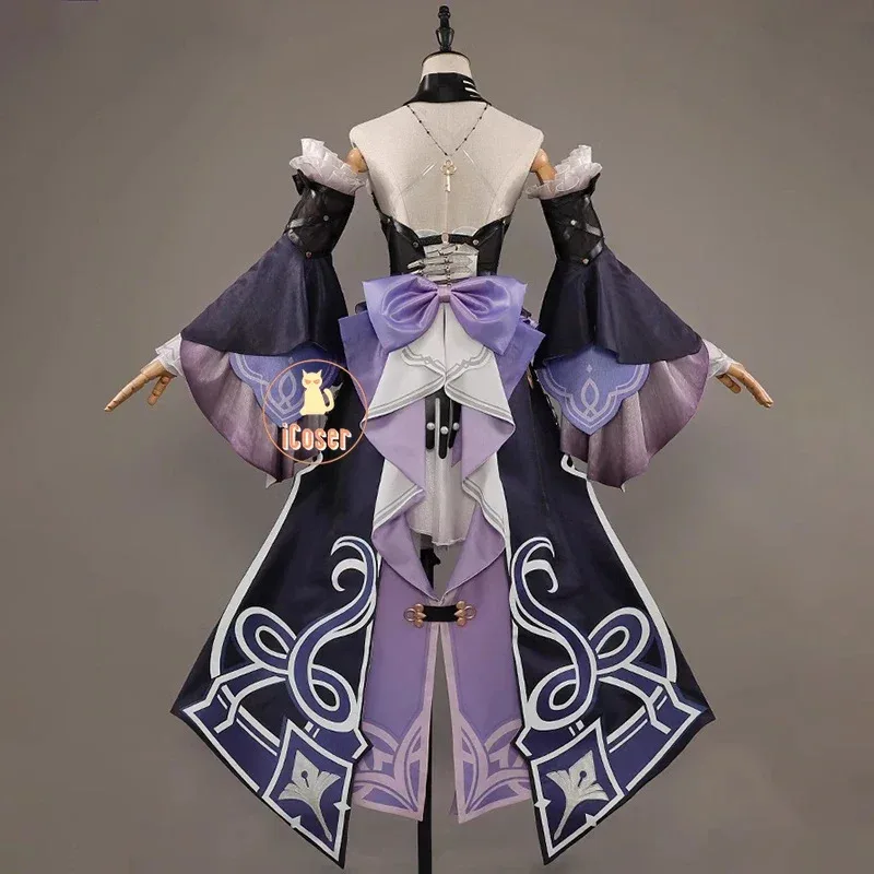 Honkai Star Rail The Herta Cosplay disfraz peluca vestido uniforme sombrero mágico accesorios de Metal fiesta de Halloween para mujeres Prop