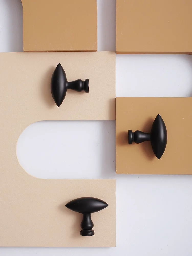 블랙 황동 도어 손잡이 가구 손잡이 서랍 손잡이 주방 - Furniture Rotating Hardware 리뷰 및 가격