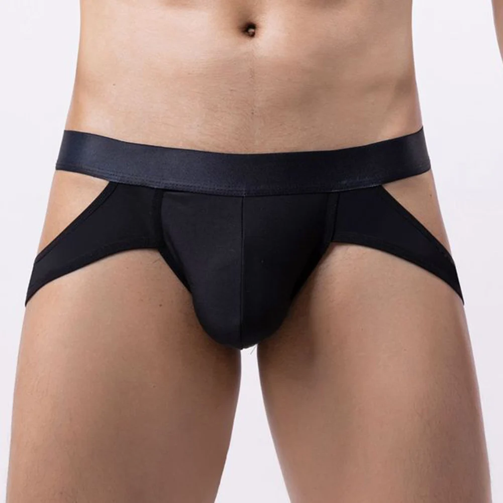 Sexy Men Thong Hollow Out Men Briefs Soft Panties Low Waist Underwear Erotic Lingerie Comfort Breathable Boxershorts Bulge Pouch