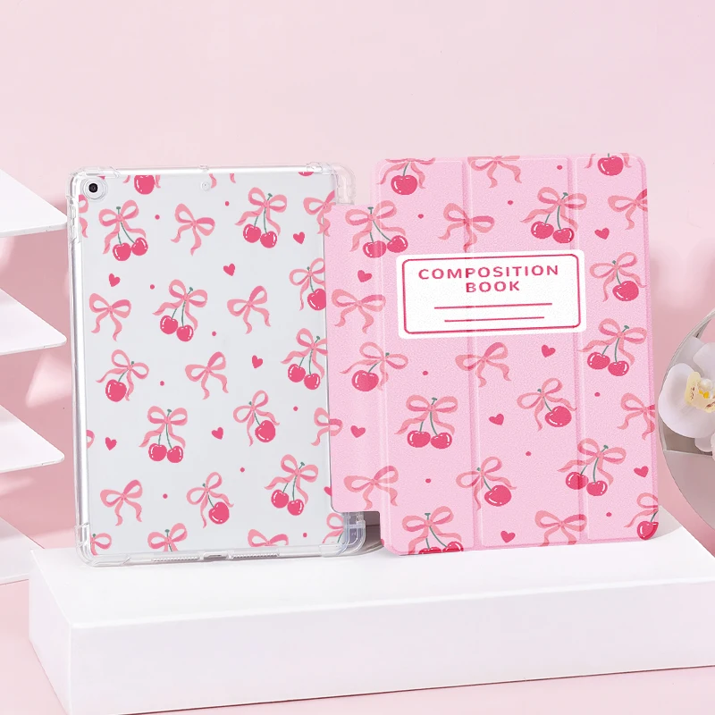 Double-sided printed iPad protective case, for iPad7/8/9, iPad10th , iPadAir, mini series, Pro11, sleep wake, foldable stand