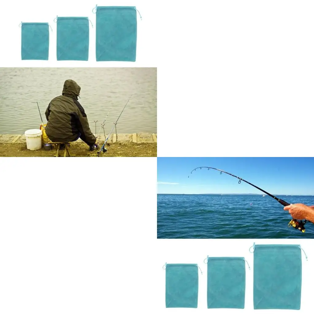 Q39E Fishing Tackle Fishing Gear Accessories Wheel Storage Pouches Bag Fishing Wheel Bag Small Drawstring Wheel Protect Bag