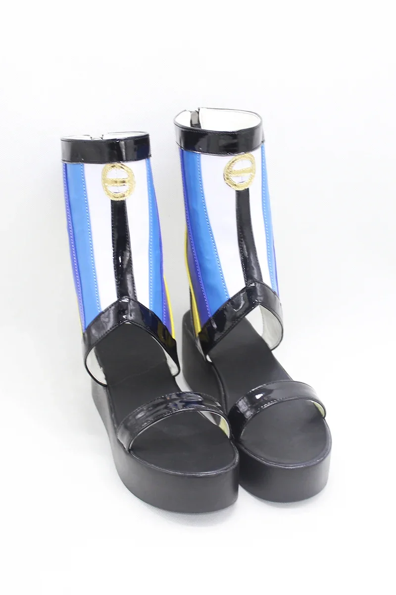 FGO Tomoe Gozen 코스프레 신발 PU 가죽 신발 할로윈 카니발 부츠 게임 Fate Grand Order 코스프레 소품 맞춤 제작