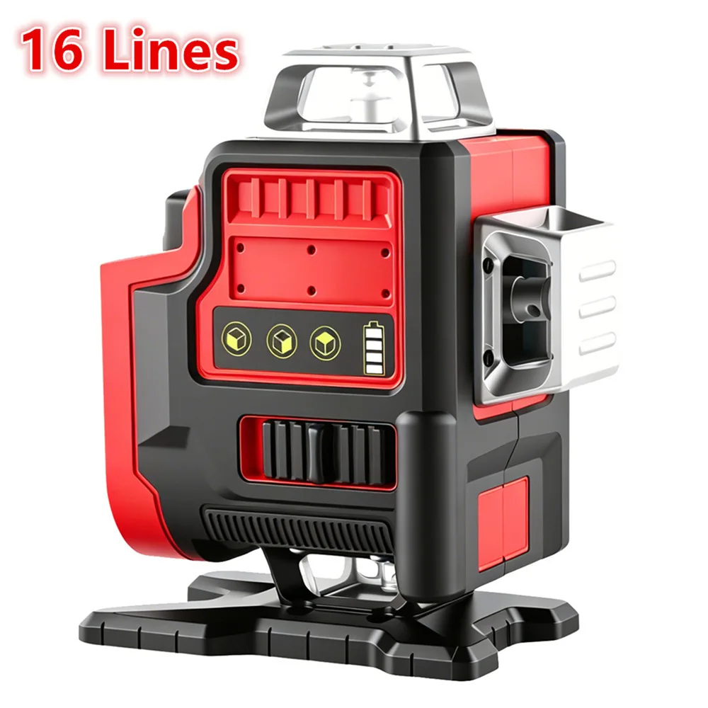 16 Lines Laser Level Horizontal & Vertical Green Beams Light Self-Leveling Meter Construction Tools For Milwaukee 18V Battery
