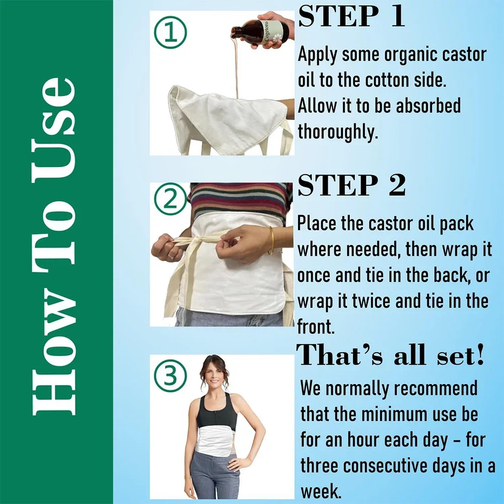 حقيبة زيت الخروع الألمانية المخملية القطن الخالص القماش الرعاية الصحية حقيبة مساعدة قابلة لإعادة الاستخدام حزام خصر الرعاية حقيبة مساعدة